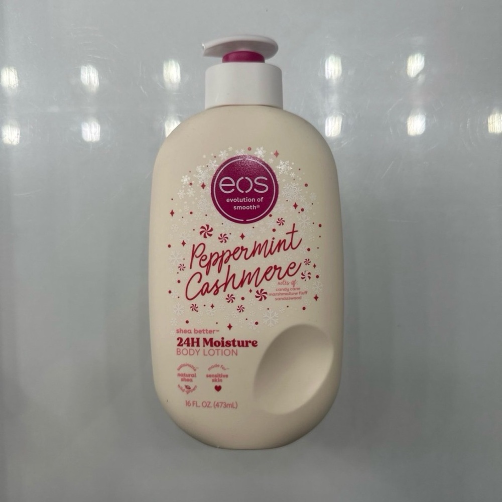 EOS peppermint cashmere shea better 24h moisture body lotion